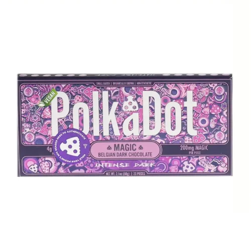 Intense Dark PolkaDot Chocolate Bar