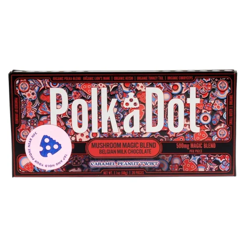 Caramel Peanut Twist PolkaDot Chocolate Bar | 500MG