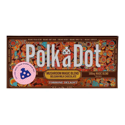 Torrone Delight PolkaDot Chocolate Bar